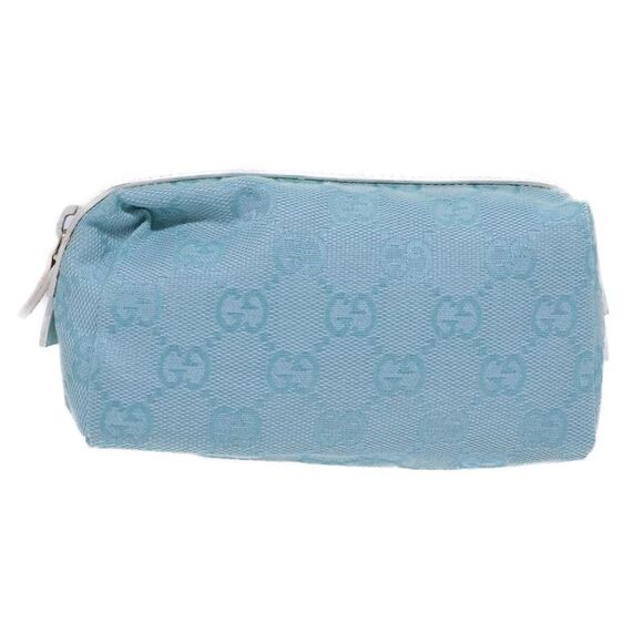 Gucci Gg Canvas Blue Canvas Clutch Bag (Pre-Owned) - Picture 1 of 16